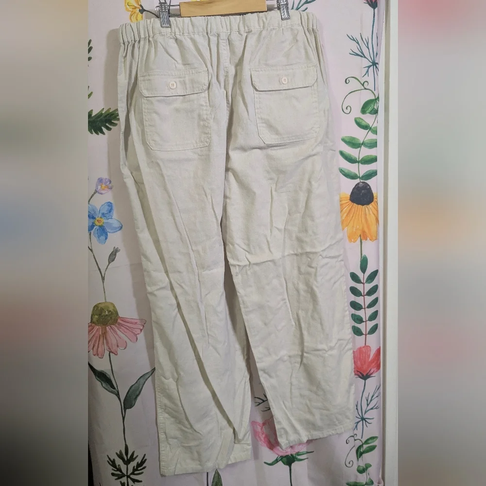 Utcoco Cream Drawstring Pants - Picture 3 of 7